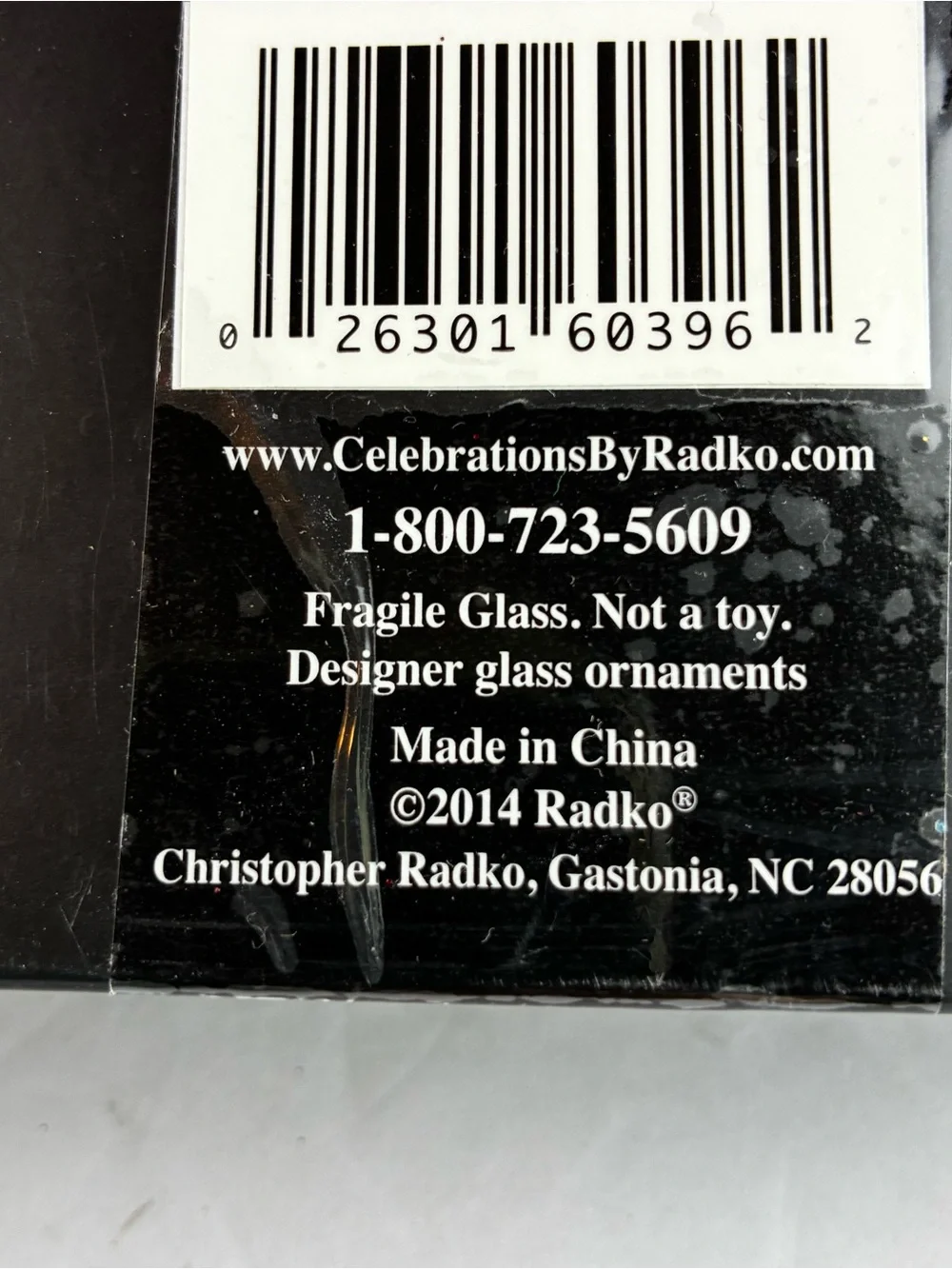 Christopher Radko Celebrations NIB Gingerbread/Glitter Balls Christmas Ornaments